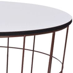 Greatstore Konferenční stolek zlatý Ø 40 cm