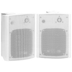 Vidaxl Nástěnné stereo reproduktory 2 ks bílé indoor outdoor 120 W