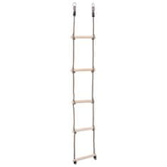 Greatstore 5stupňový žebřík 210 cm masivní borové dřevo