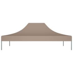 Vidaxl Střecha k party stanu 4,5 x 3 m taupe 270 g/m2