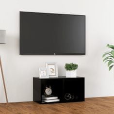 Greatstore TV stolek černý 72 x 35 x 36,5 cm dřevotříska