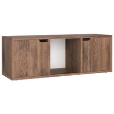 Greatstore TV skříňka kouřový dub 88,5 x 27,5 x 30,5 cm dřevotříska