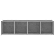 Greatstore TV skříňky 3 ks betonově šedé 142,5 x 35 x 36,5 cm dřevotříska