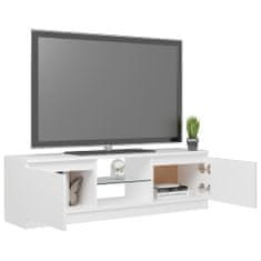 Greatstore TV skříňka s LED osvětlením bílá 120 x 30 x 35,5 cm