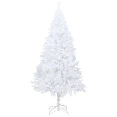 Greatstore Umělý vánoční stromek s hustými větvemi bílý 120 cm PVC
