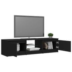 Greatstore TV skříňka s LED osvětlením černá 140 x 40 x 35,5 cm