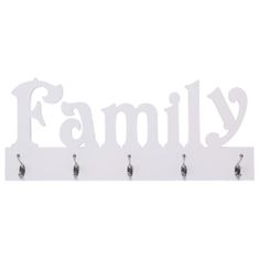 Vidaxl Nástěnný věšák FAMILY 74 x 29,5 cm