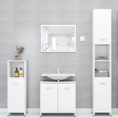 Vidaxl Set koupelnového nábytku bílý dřevotříska