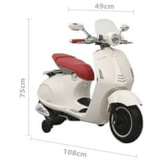 Greatstore Elektrický skútr Vespa GTS300 bílý