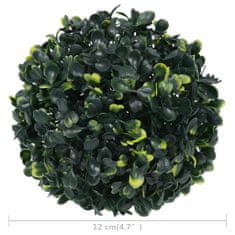 Greatstore Umělé buxus koule 4 ks 12 cm