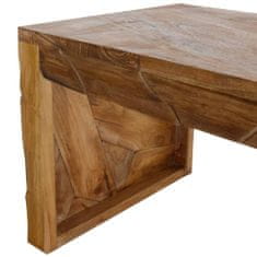 Greatstore TV stolek, regenerovaný teak, 120x35x35 cm