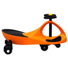 Greatstore Dětské vozítko a odrážedlo SwingCar s klaksonem oranžové