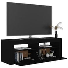 Greatstore TV skříňka s LED osvětlením černá 120 x 35 x 40 cm