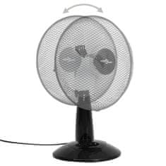 Greatstore Stolní ventilátor 3 rychlosti 30 cm 40 W černý