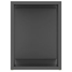 Greatstore TV stolek šedý 80 x 24 x 32 cm dřevotříska