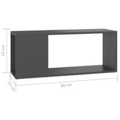 Greatstore TV stolek šedý 80 x 24 x 32 cm dřevotříska