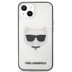 Karl Lagerfeld KLHCP13SHCHCK hard silikonové pouzdro iPhone 13 Mini 5.4" transparent Ikonik Choupette