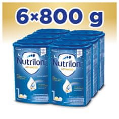 Nutrilon 1 Advanced Good Sleep počáteční kojenecké mléko 6x 800 g, 0+