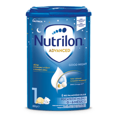 Nutrilon 1 Advanced Good Sleep počáteční kojenecké mléko 6x 800 g, 0+