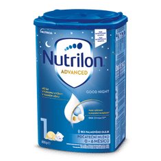 Nutrilon 1 Advanced Good Sleep počáteční kojenecké mléko 6x 800 g, 0+