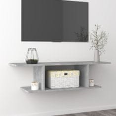 Vidaxl Nástěnná TV skříňka betonově šedá 103 x 30 x 26,5 cm