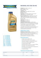 Ravenol HCS SAE 5W-40 5L