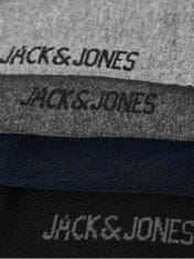 Jack&Jones 10 PACK - pánské ponožky JACJENS 12125756 Dark Grey Melange