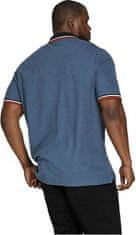 Jack&Jones Plus Pánské polo triko Slim Fit JJEPAULOS 12143859 Denim Blue (Velikost 3XL)