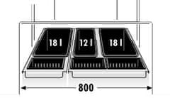 Hailo Vestavný odpadkový koš XXL 80 3630-80