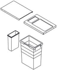 Hailo Vestavný odpadkový koš EURO CARGO 3619-42