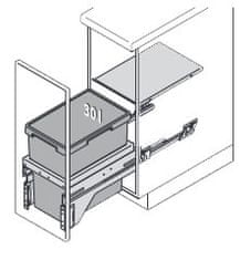 Hailo Vestavný odpadkový koš EURO- CARGO S 3610-12