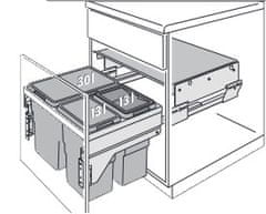 Hailo Vestavný odpadkový koš EURO CARGO S 3610-63