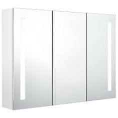 Vidaxl LED koupelnová zrcadlová skříňka 89 x 14 x 62 cm zářivě bílá