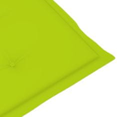 Petromila Podušky na židli vysoké opěradlo 6 ks jasně zelené 120x50x3 cm