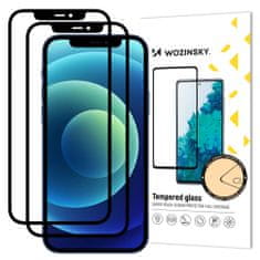 WOZINSKY 2x Wozinsky ochranné tvrzené sklo pro Apple iPhone 12/iPhone 12 Pro - Černá KP9899