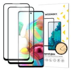 WOZINSKY 2x Wozinsky ochranné tvrzené sklo pro Samsung Galaxy A71 - Černá KP10226