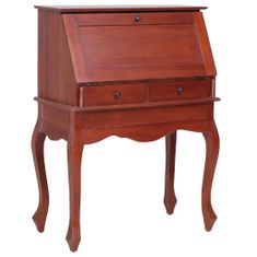 Greatstore 283841 Secretary Desk Brown 78x42x103 cm Solid Mahogany Wood