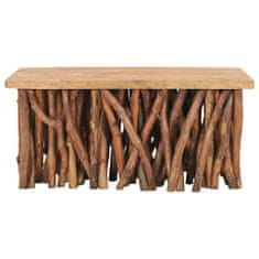 Greatstore Konferenční stolek 100x40x40,7 masivní recyklované dřevo a teak