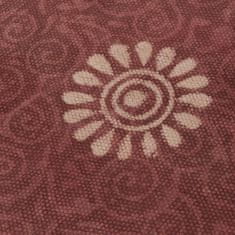 Greatstore Taburety a koberec 3 ks textil patchwork