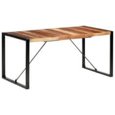 Vidaxl Jídelní stůl 160 x 80 x 75 cm masivní dřevo sheeshamový povrch
