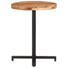 Greatstore Bistro stůl kulatý Ø 60 x 75 cm masivní akáciové dřevo