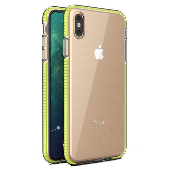 IZMAEL Pouzdro Spring clear TPU pro Apple iPhone XS/iPhone X - Žlutá KP8620