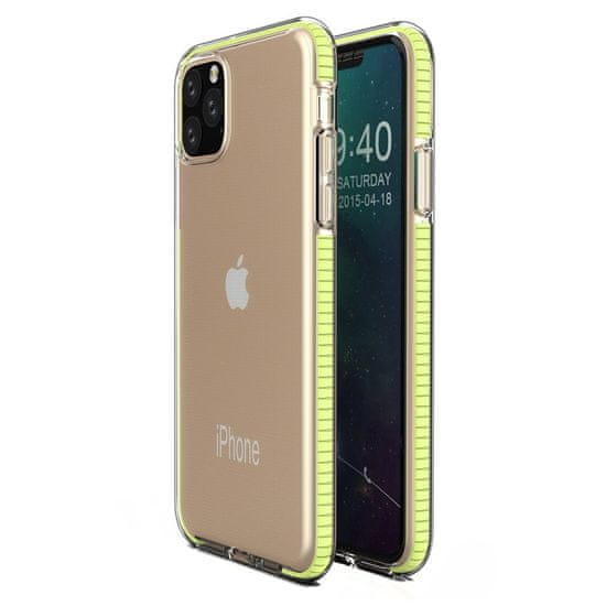 IZMAEL Pouzdro Spring clear TPU pro Apple iPhone 11 Pro Max - Žlutá KP8621