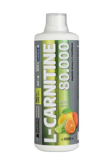 Wellness Food Wellness Food L-carnitine 80 000mg spalovač tuků citrus 1 litr