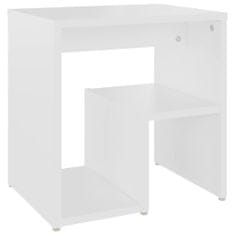 Greatstore Noční stolek bílý 40 x 30 x 40 cm dřevotříska