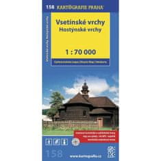 Vsetínské vrchy Hostýnské vrchy - Cykloturistická mapa 158