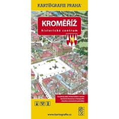 Kroměříž - Historické centrum/Kreslený plán města