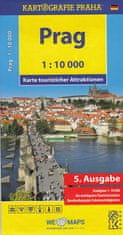 Prag 1:10 000 - Karte touristischer Attraktionen /1:10 tis.