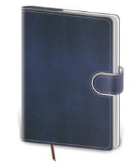 Zápisník Flip A5 modro/bílá tečkovaný