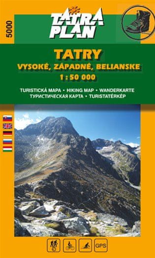 Tatry Vysoké, Západné, Belianske - 1:50 000